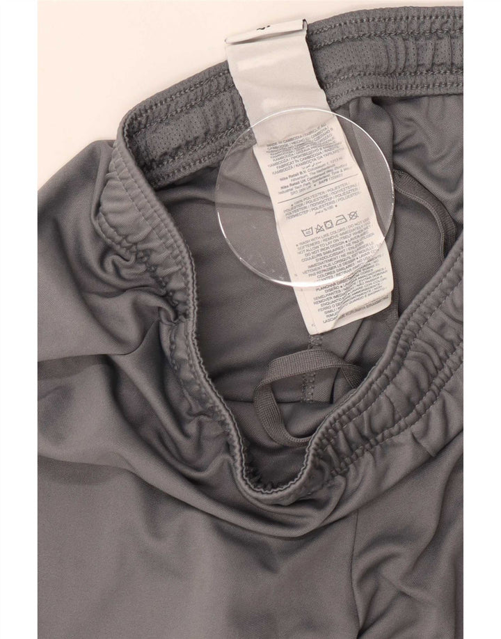 Мужские спортивные шорты Nike Dri Fit Slim, маленькие серые, полиэстер с цветными блоками