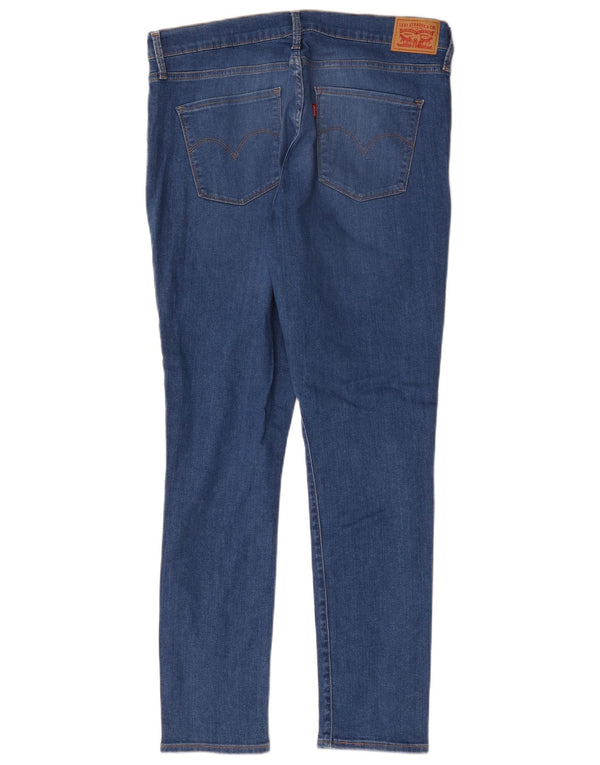 Женские узкие джинсы Levi's W32 L30 синие, хлопок
