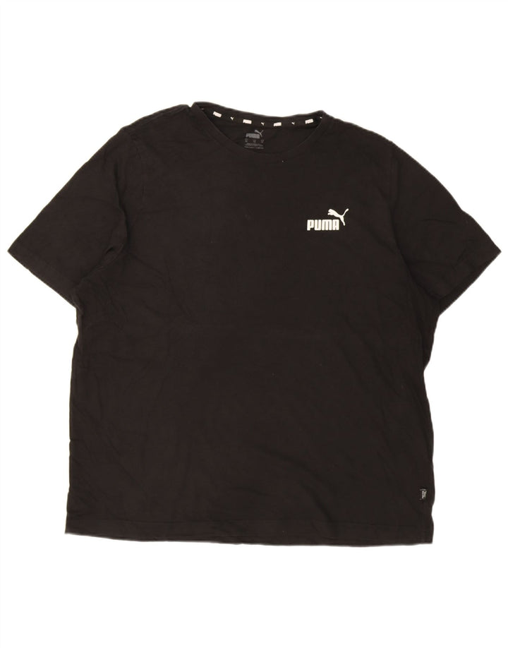 Мужская футболка Puma XL, черный хлопок