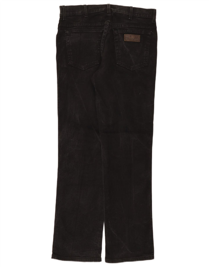 Мужские прямые джинсы Wrangler Texas Stretch W33 L32, черный хлопок