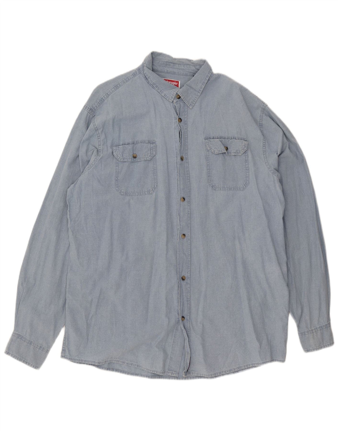 Мужская рубашка Wrangler XL, синяя, хлопок