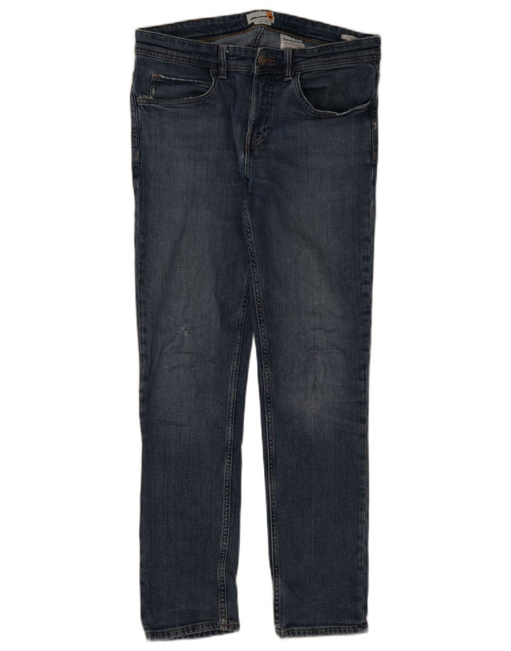 Джинсы Timberland для мужчин, узкие, W32 L32, синие, хлопок
