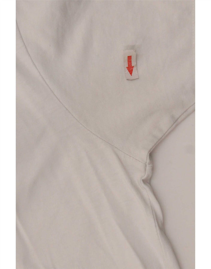 Мужская футболка с рисунком Ellesse, маленькая белая, с цветными блоками