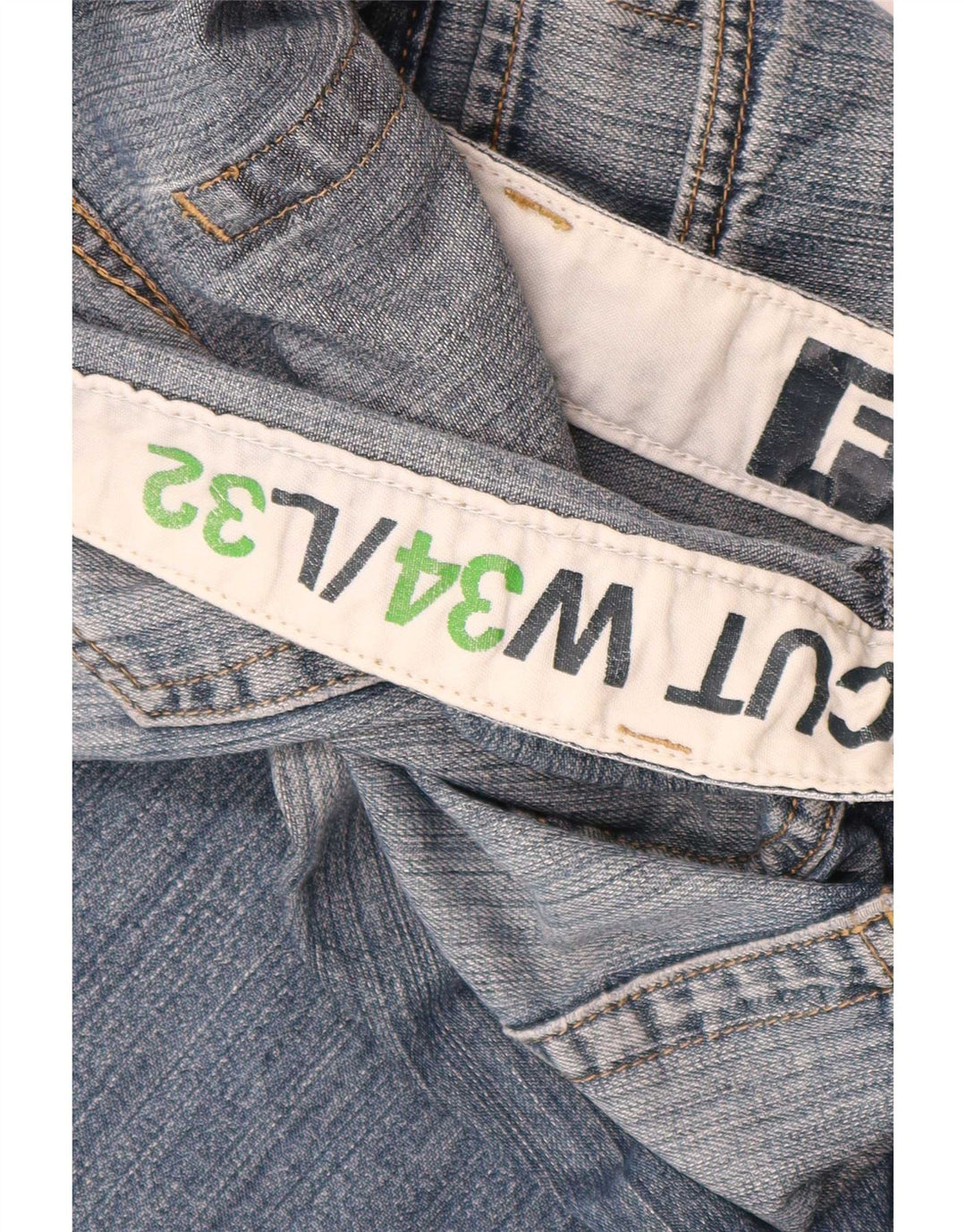 Fcuk Мужские джинсы Bootcut W34 L32 Синий хлопок