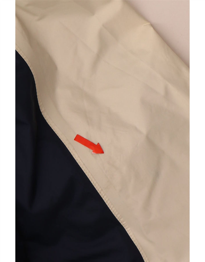 Мужская дождевик с капюшоном K-WAY 2000 UK 44 2XL, белый полиамид с цветными блоками