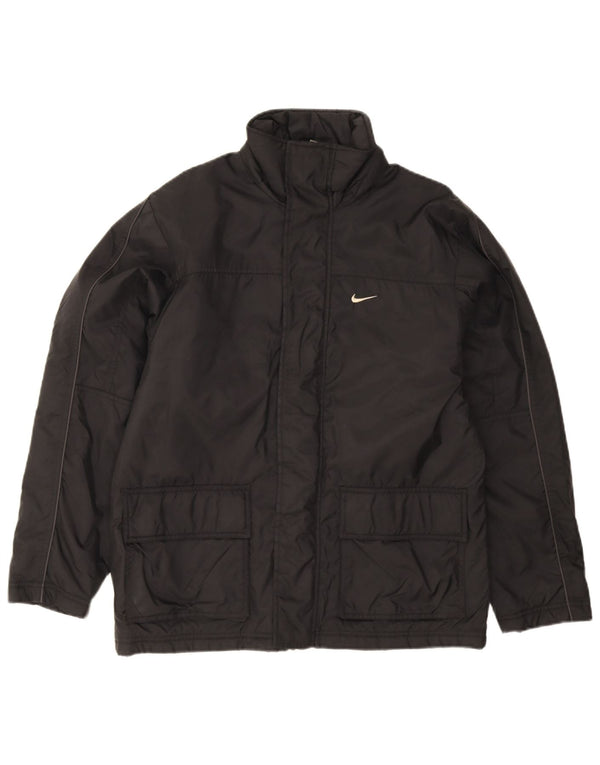 Мужская стеганая куртка Nike UK 36/38, маленькая, черный нейлон