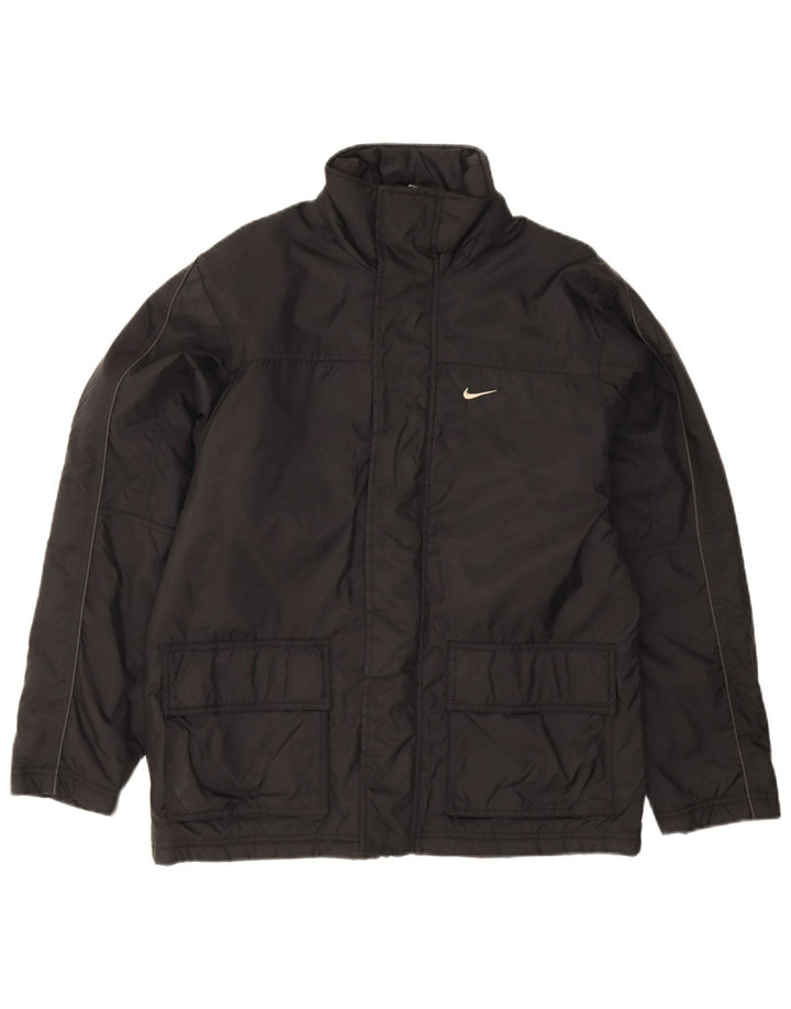 Мужская стеганая куртка Nike UK 36/38, маленькая, черный нейлон