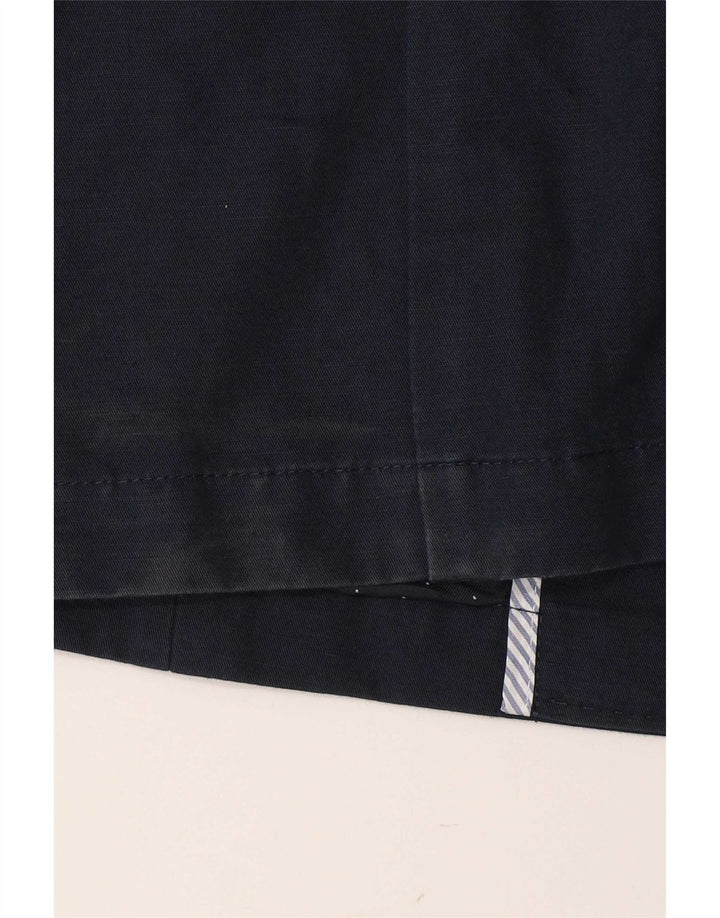 Crew Clothing Женский пиджак на 2 пуговицах, Великобритания, 10, маленький, темно-синий, льняной