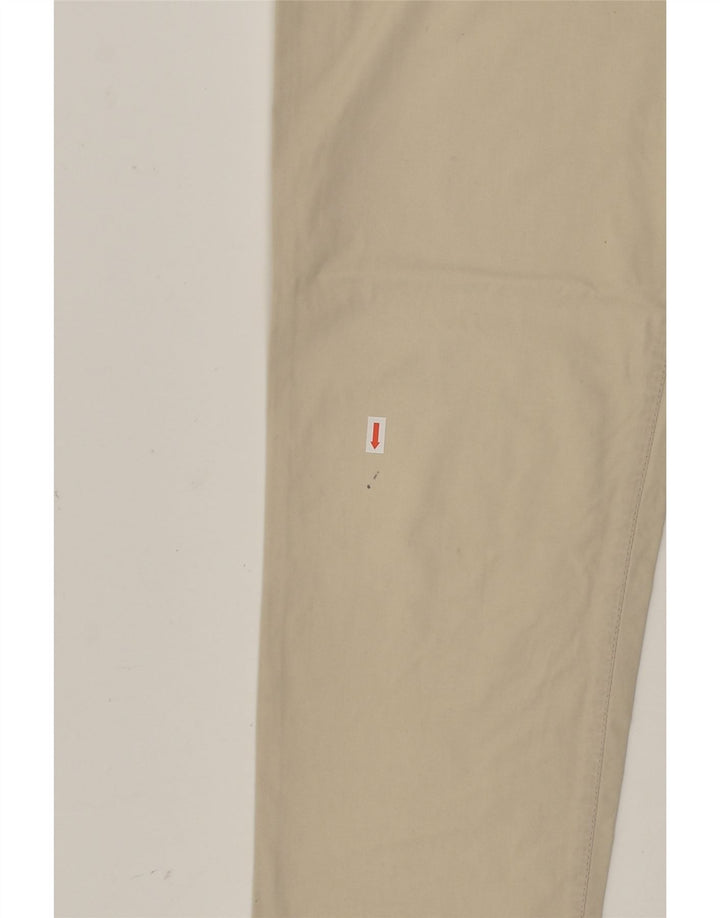 MASH Mens Slim Casual Trousers IT 50 Large W32 L29  Beige Cotton | Vintage Mash | Thrift | Second-Hand Mash | Used Clothing | Messina Hembry 