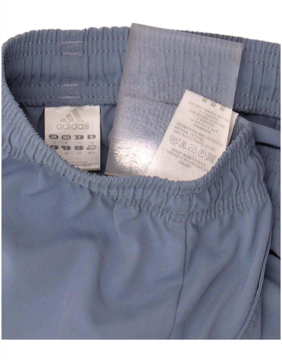 Женские спортивные шорты Adidas UK 12, средний синий полиэстер