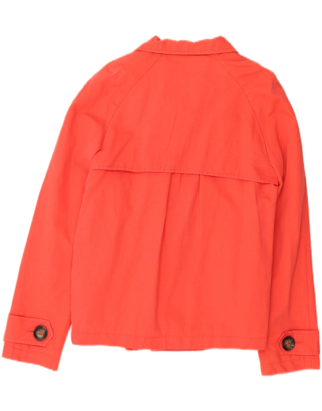 MARKS & SPENCER Womens Autograph Pea Coat UK 8 Small  Red Cotton Vintage Marks & Spencer and Second-Hand Marks & Spencer from Messina Hembry 