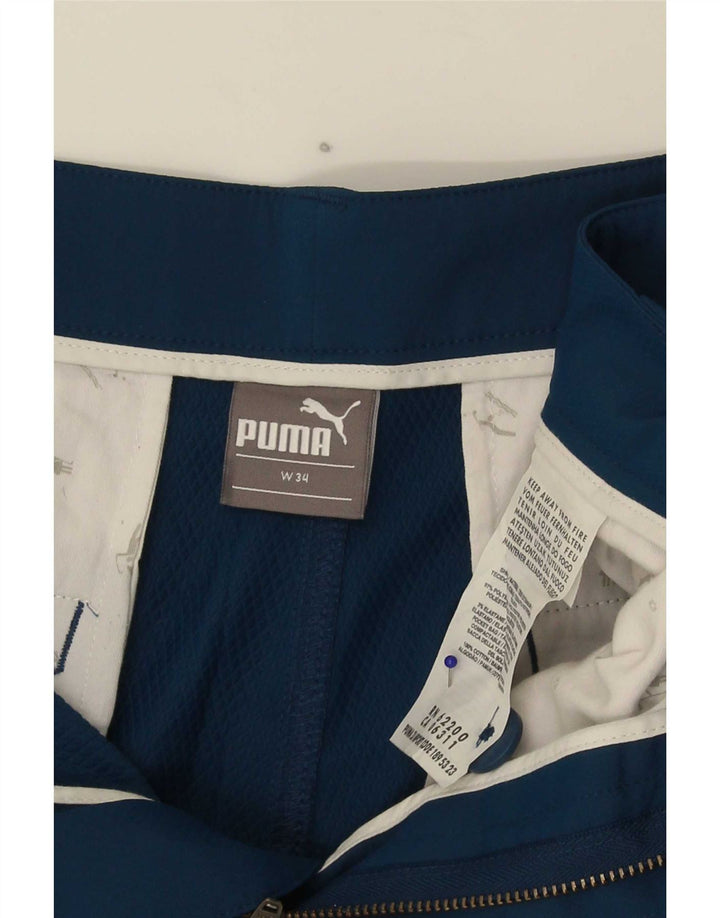 Мужские шорты чинос Puma W34, большие синие, полиэстер