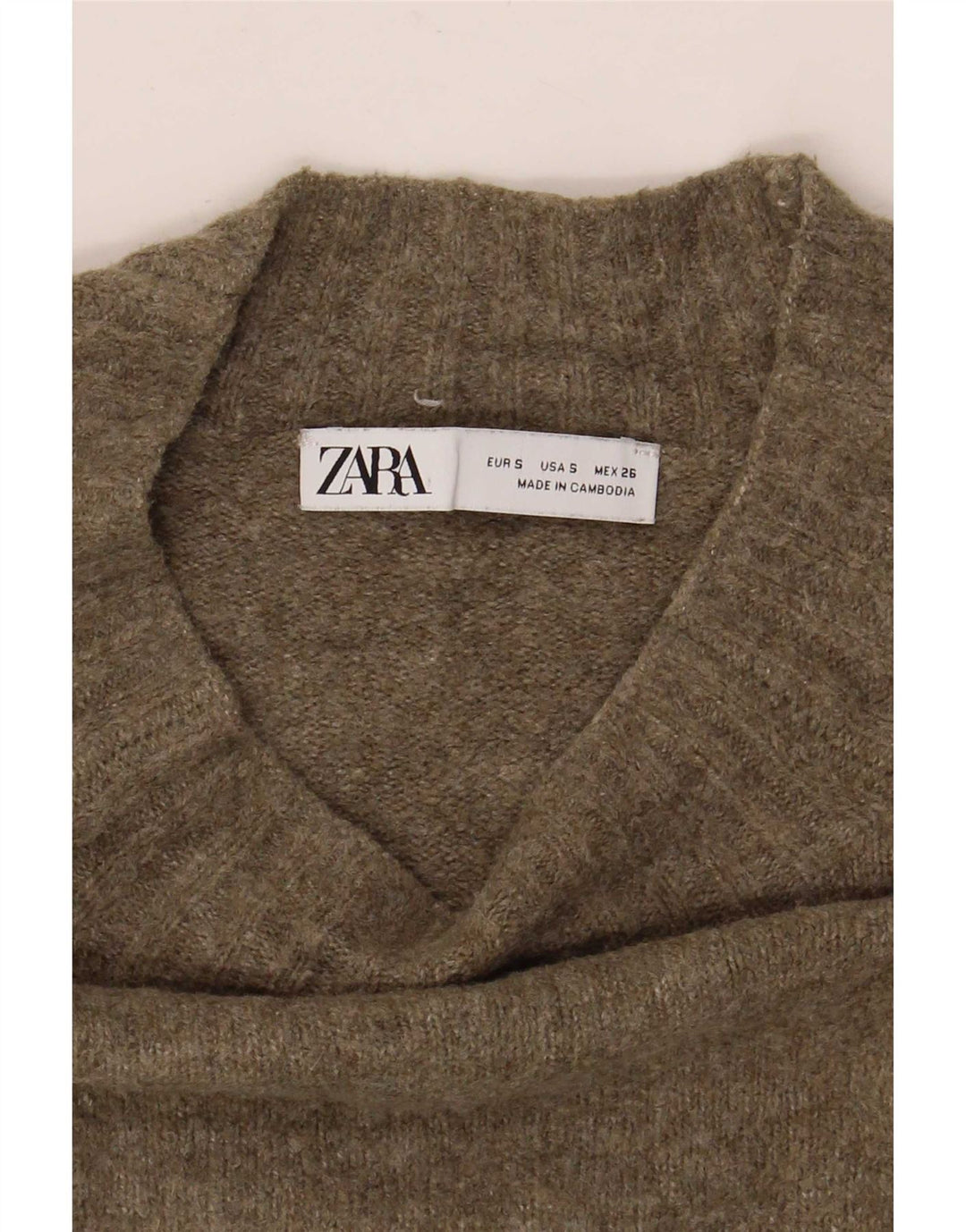 Женский свободный джемпер с высоким воротником Zara UK 10, маленький зеленый цвет