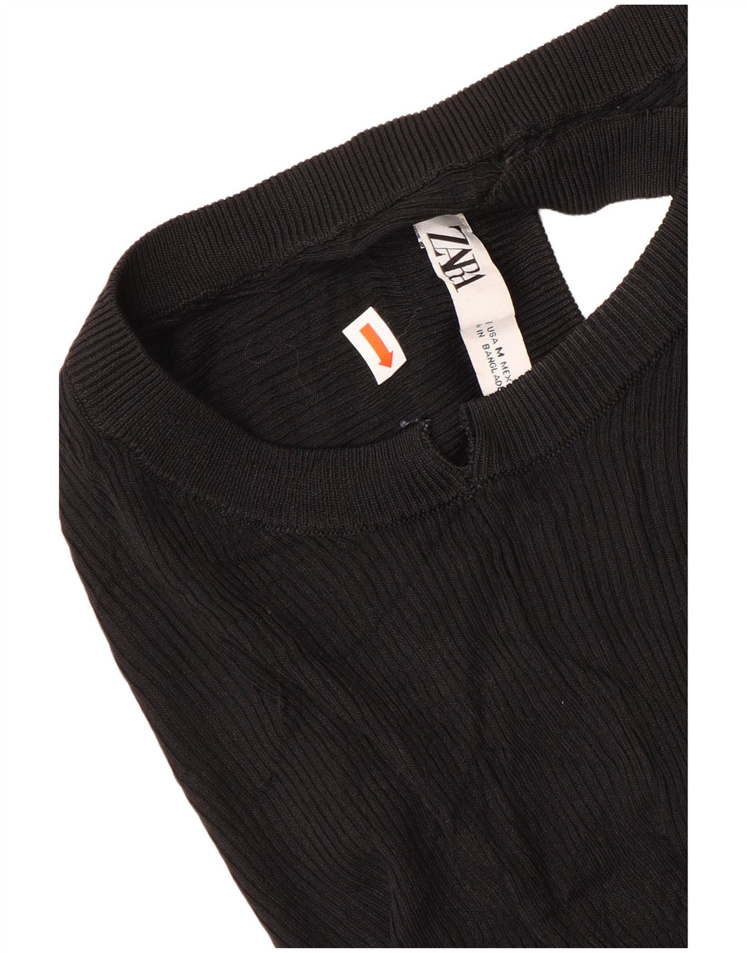 Женский жилет Zara UK 12, средний черный, вискоза