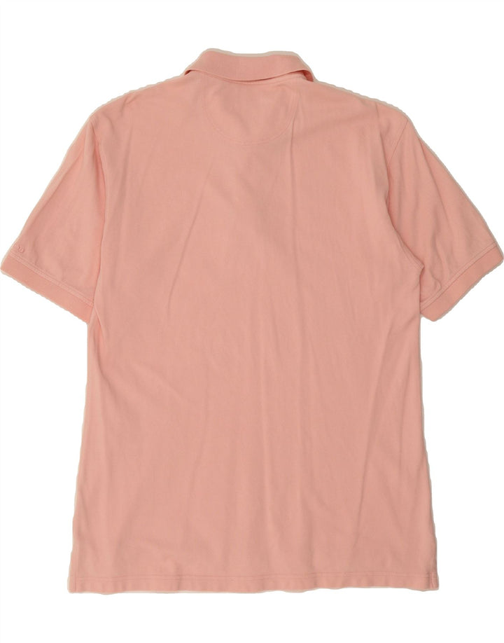 IZOD Mens Polo Shirt Medium Pink Cotton Vintage Izod and Second-Hand Izod from Messina Hembry 