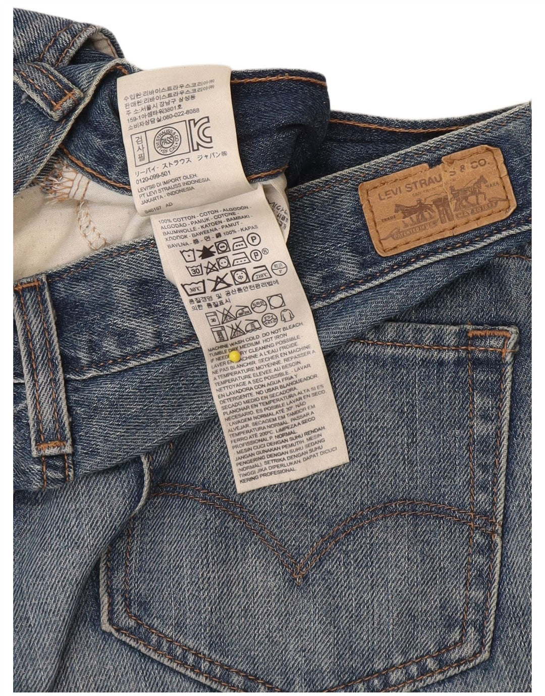Женские джинсовые шорты Levi's W25 XS, синие, хлопок