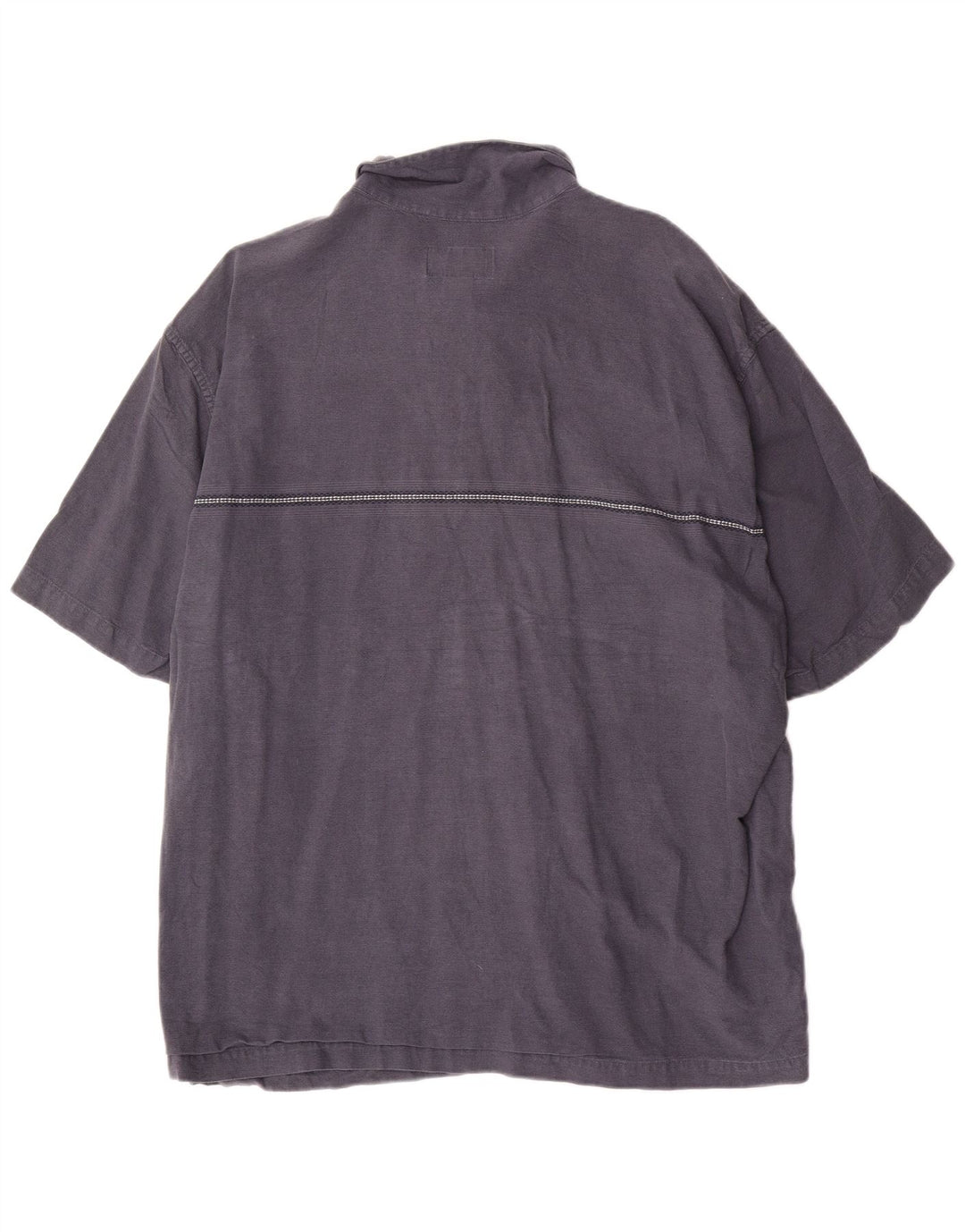 Мужская рубашка с коротким рукавом Eddie Bauer 2XL темно-синяя, хлопок