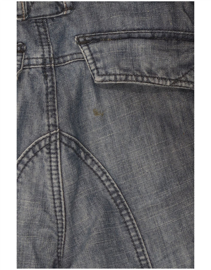 Мужские джинсовые шорты-бермуды Fat Face W32, хлопковые, среднего синего цвета