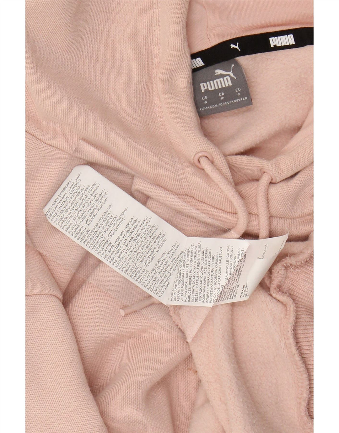 Женский джемпер с капюшоном оверсайз PUMA UK 10, маленький розовый, хлопок