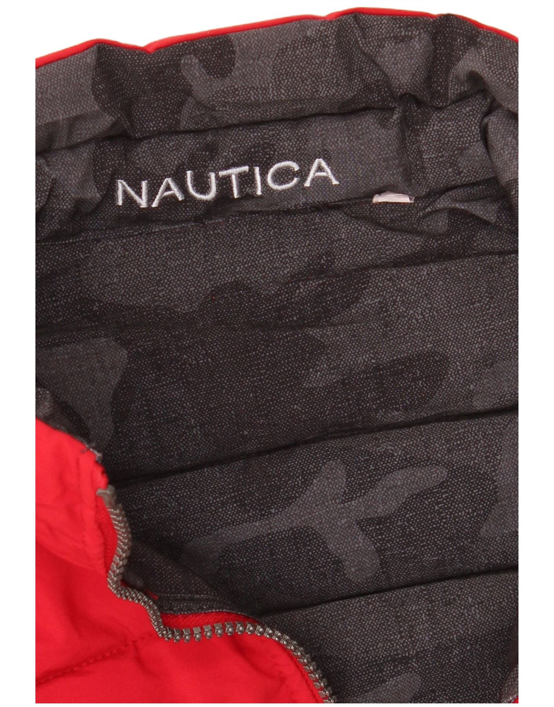 Мужская двусторонняя стеганая куртка NAUTICA UK 40, большая, черная, камуфляжная