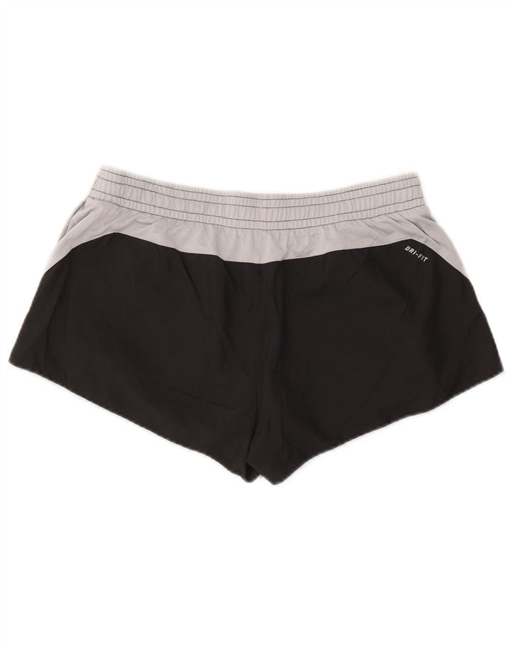 Женские спортивные шорты NIKE UK 14, большие черные цветные блоки