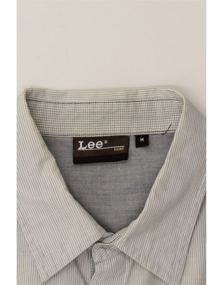 LEE Mens Shirt Medium Grey Pinstripe Cotton Vintage Lee and Second-Hand Lee from Messina Hembry 