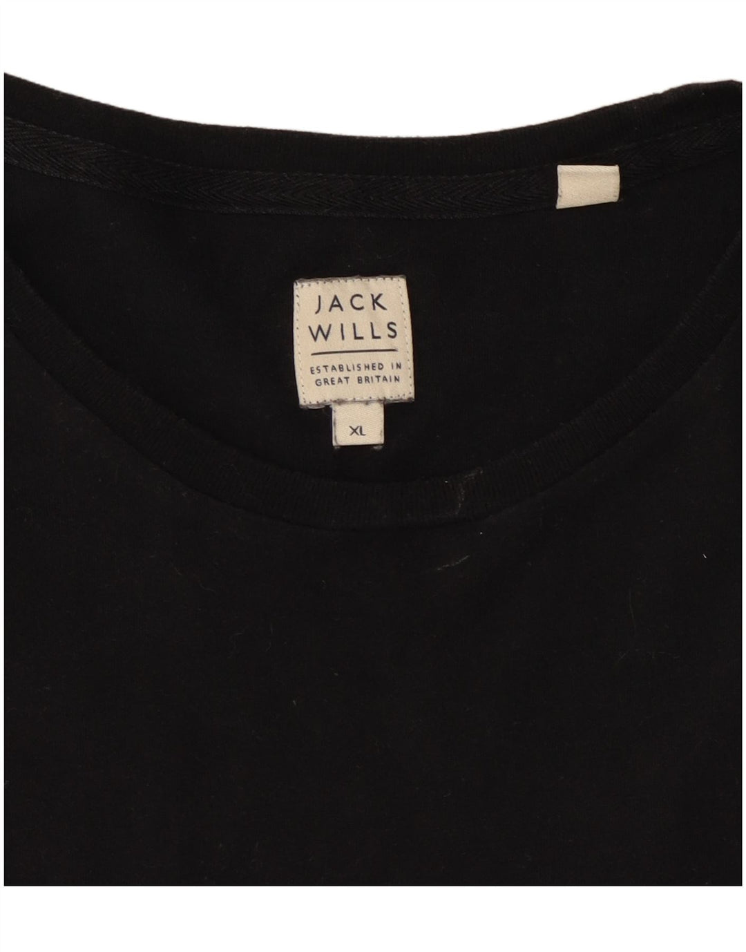 Мужской топ Jack Wills с длинным рукавом XL, черный хлопок