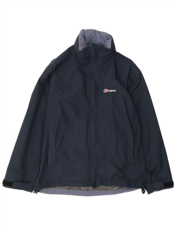 Berghaus Дождевик с капюшоном для мальчиков 11-12 лет Темно-синий нейлон