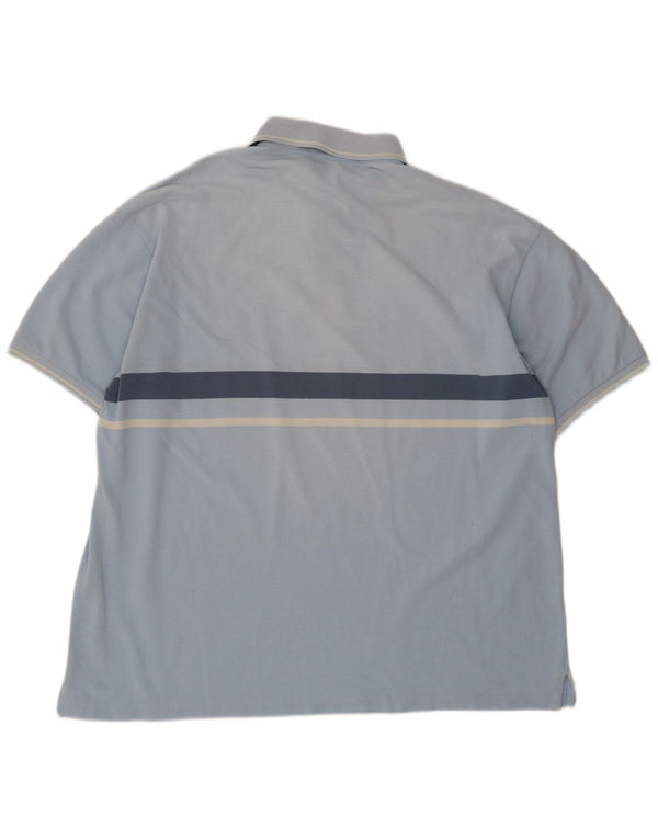 Мужская рубашка-поло Fred Perry XL, хлопковая синяя полоска