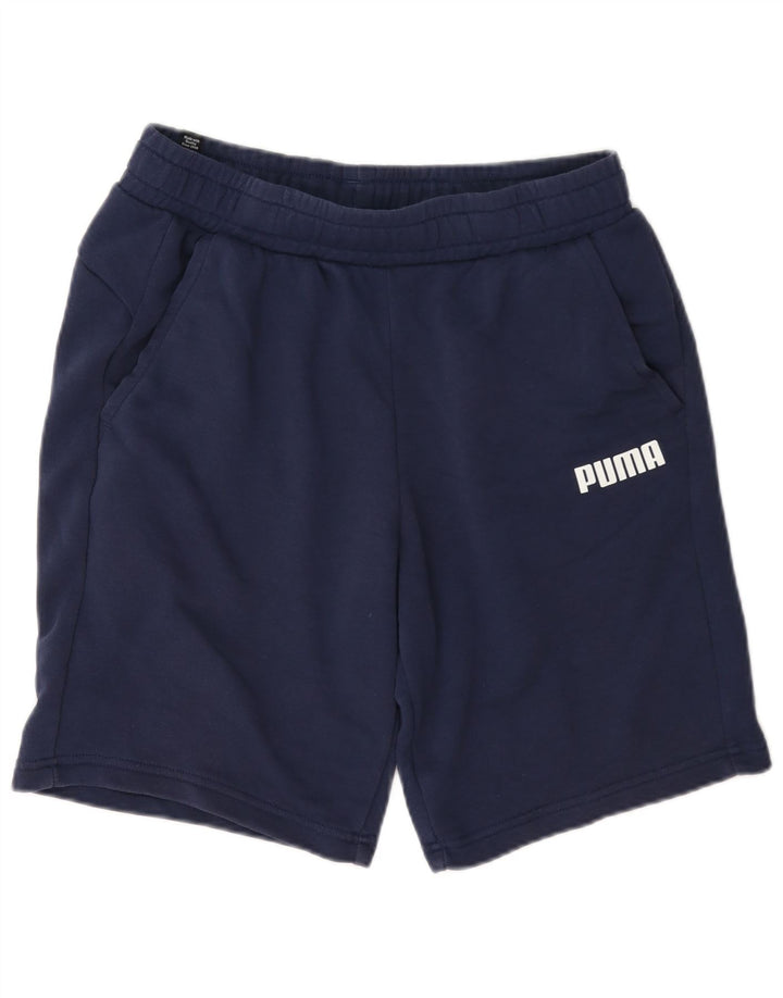 Мужские спортивные шорты Puma с рисунком, средний темно-синий хлопок
