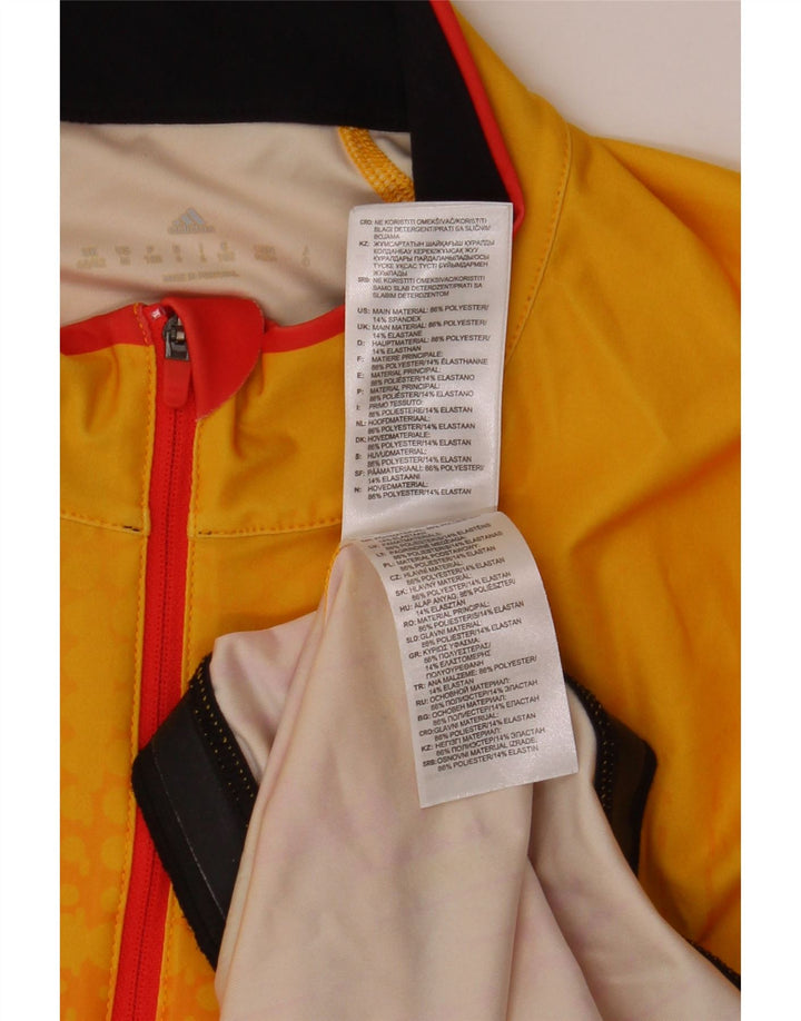 Мужской спортивный костюм-пуловер ADIDAS с графическим рисунком UK 40/42 Medium Yellow Tie Dye