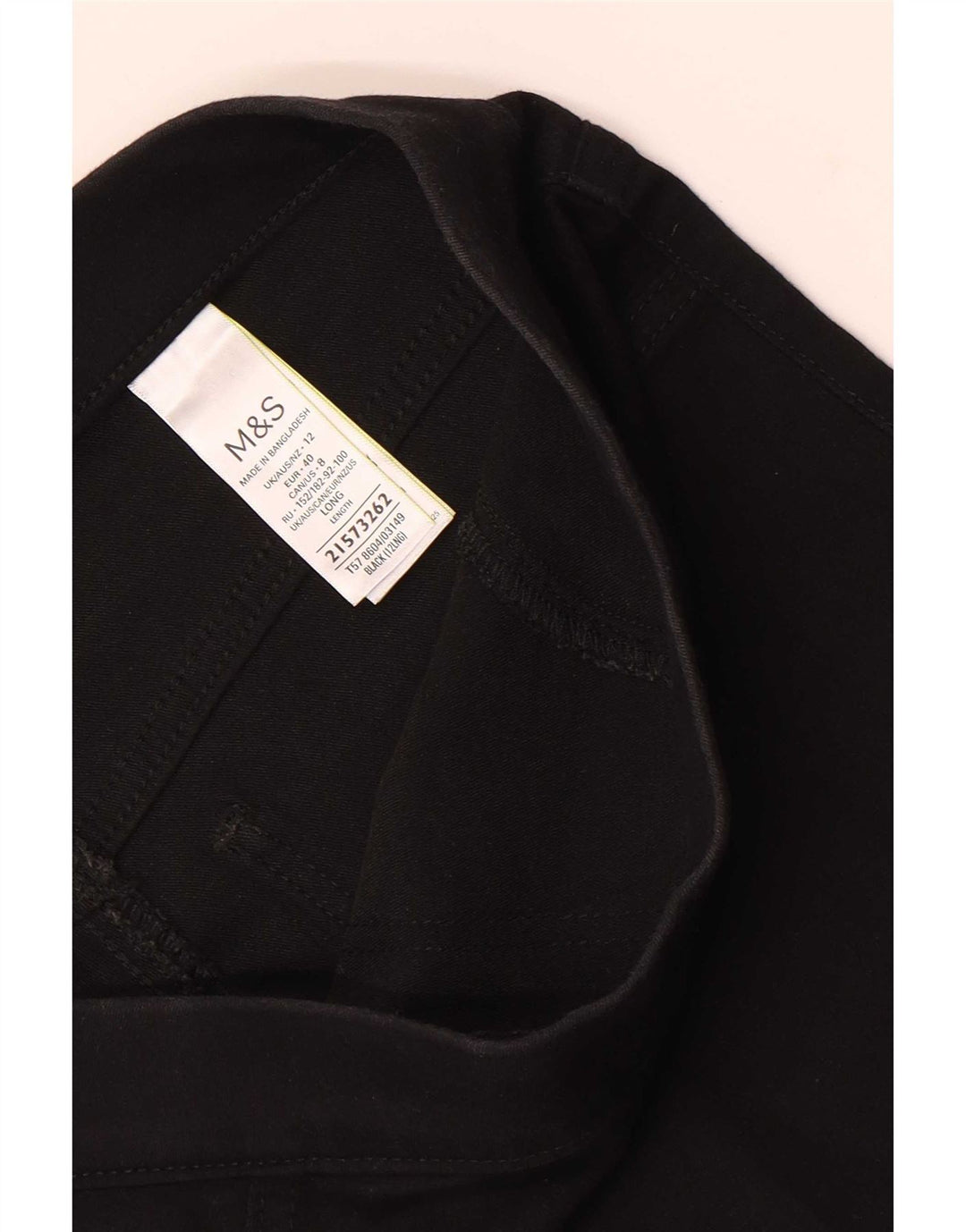 Женские джинсы джеггинсы Marks & Spencer UK 12, средние W30 L30, черные, хлопковые