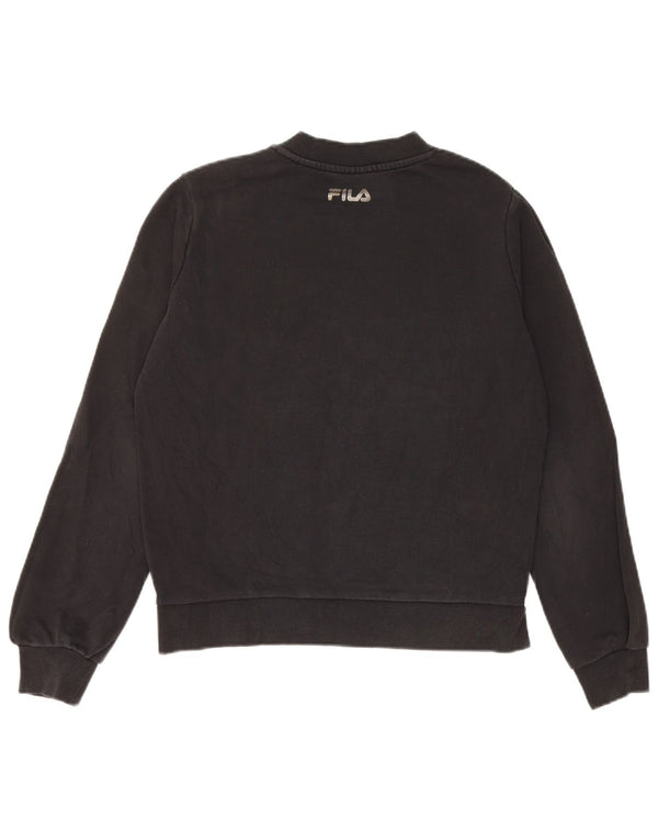 Женский джемпер оверсайз Fila UK 6 XS, черный хлопок