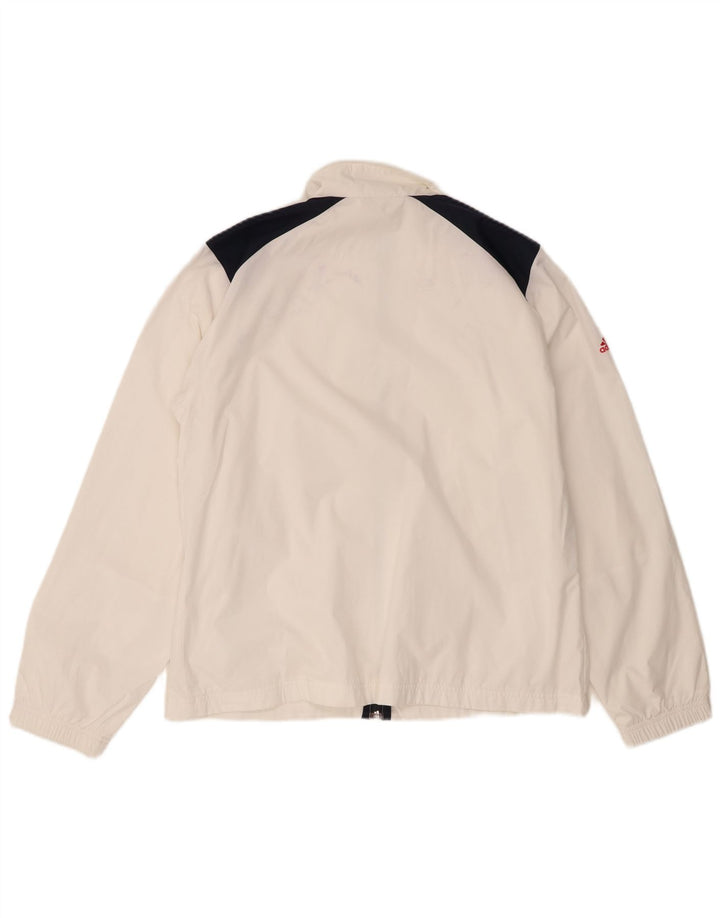Женский спортивный костюм Adidas Top Jacket UK 16, большой белый полиэстер с цветными блоками