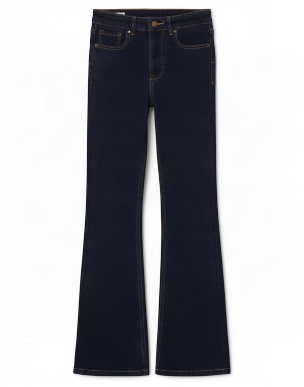 Женские расклешенные джинсы Zara EU 34 2XS W24 L33 Темно-синий хлопок