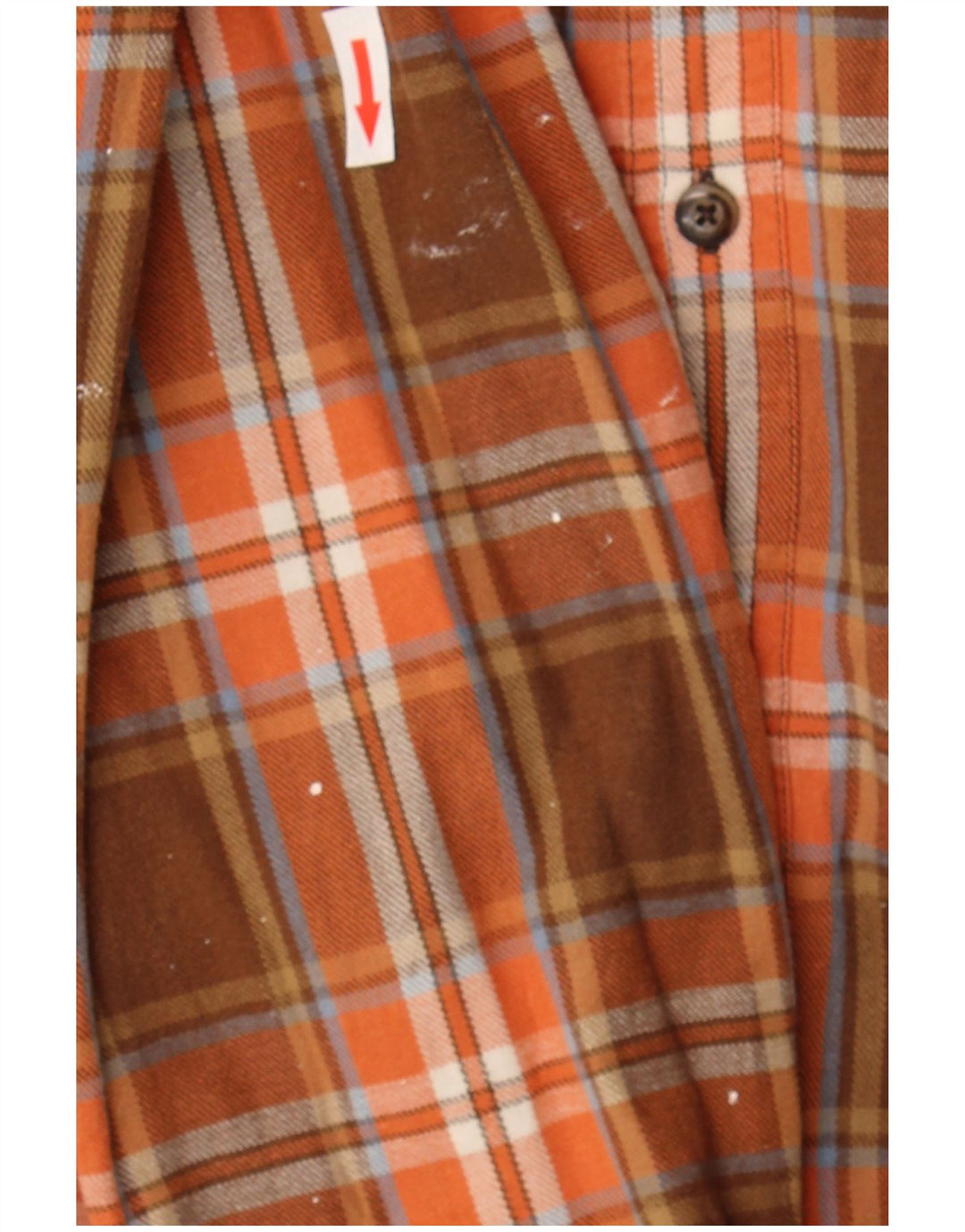 Мужская фланелевая рубашка Timberland среднего коричневого цвета в клетку, хлопок