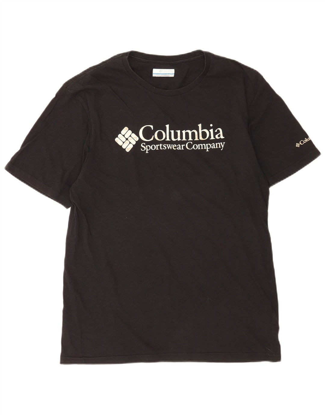 Мужская футболка Columbia Top из хлопка среднего размера, черная