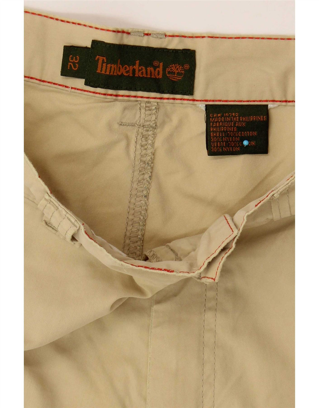 Мужские шорты карго Timberland W32, средний бежевый, хлопок