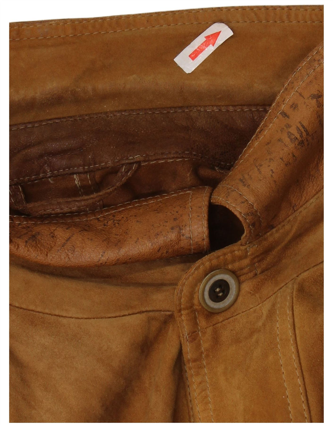 ASGARD Мужское замшевое пальто UK 42 XL Коричневое