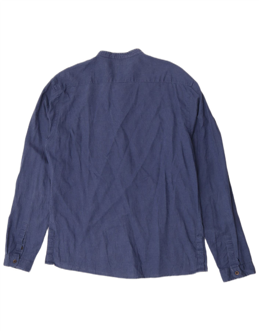 Мужская рубашка узкого кроя Zara XL темно-синяя