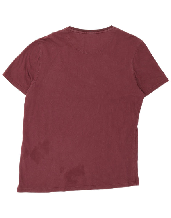 Мужская футболка Lyle & Scott Top XL Бордовый хлопок