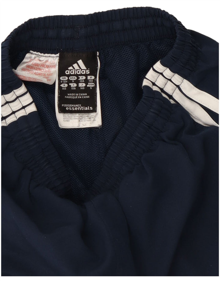 Спортивные брюки Adidas для мальчиков 9-10 лет, темно-синий, полиэстер