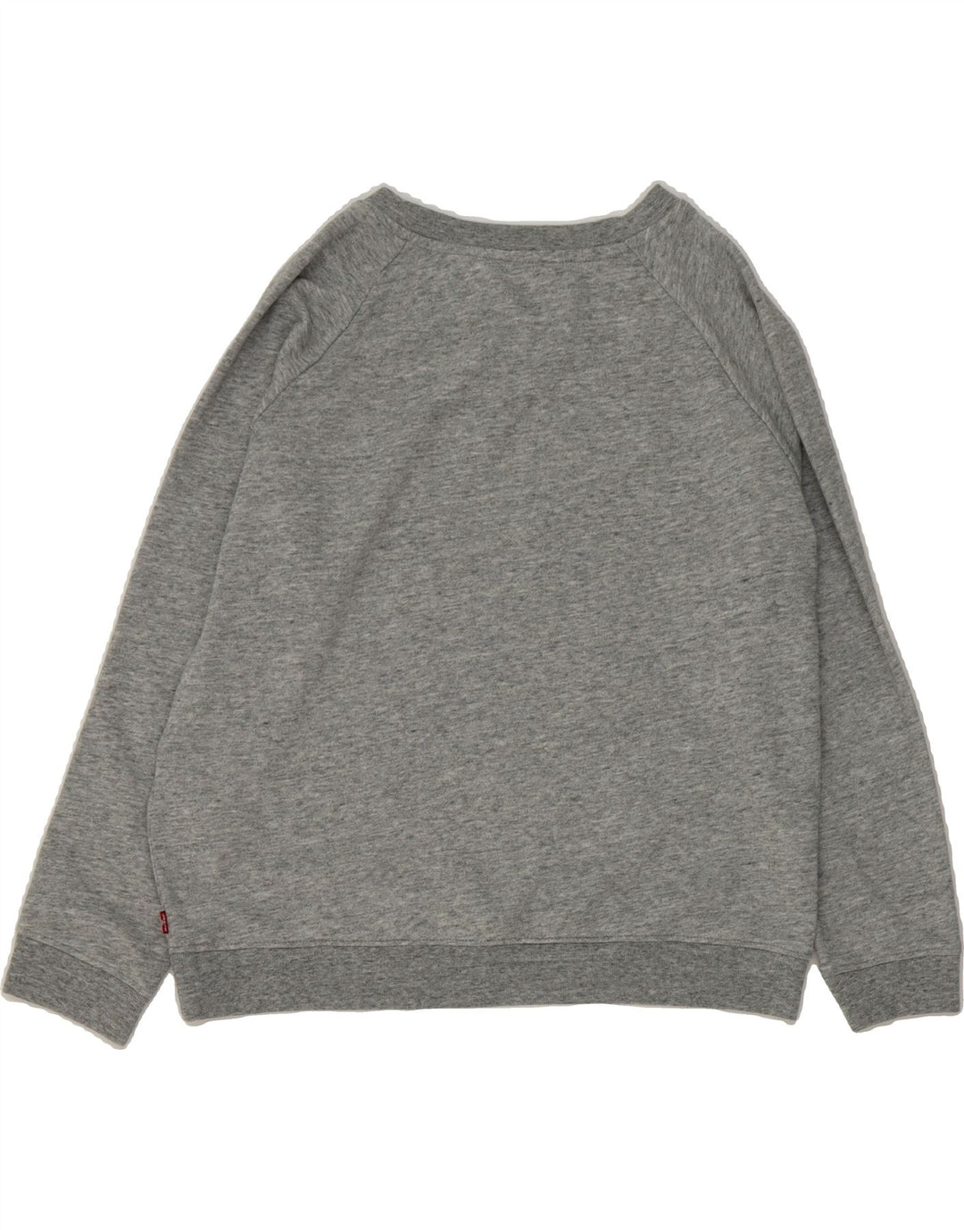 LEVI'S Womens Oversized Sweatshirt Jumper UK 14 Medium Grey Flecked Vintage Levi's and Second-Hand Levi's from Messina Hembry 