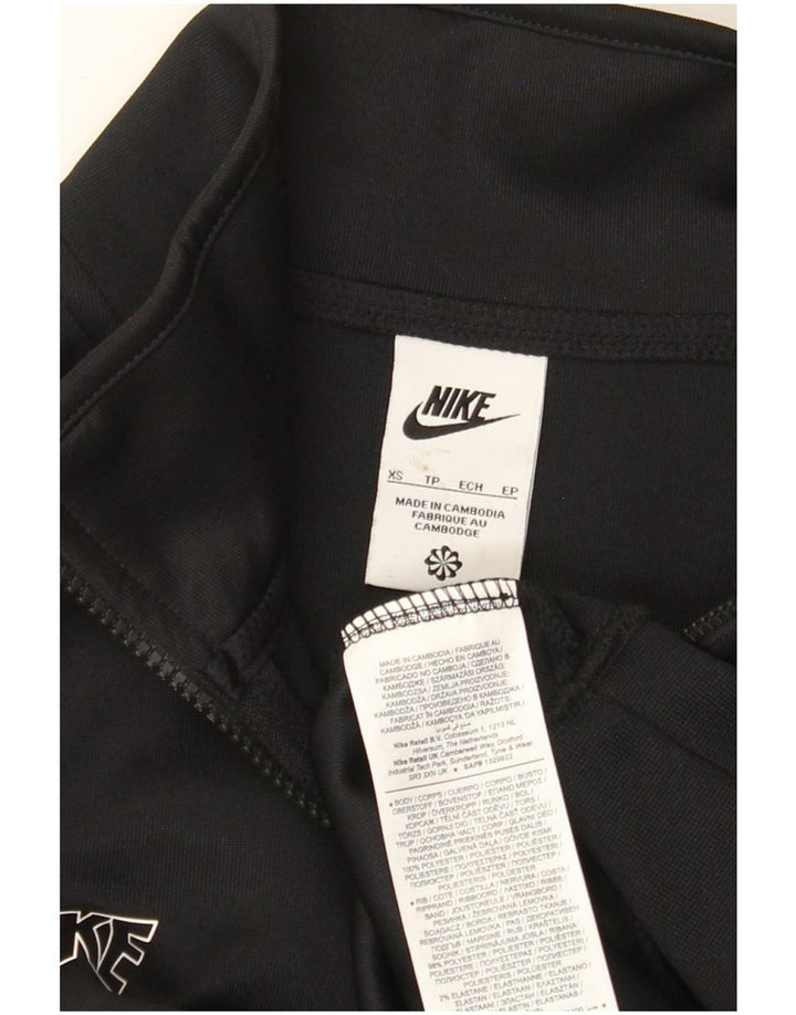 Мужской свитшот на молнии с рисунком Nike XS, черный полиэстер