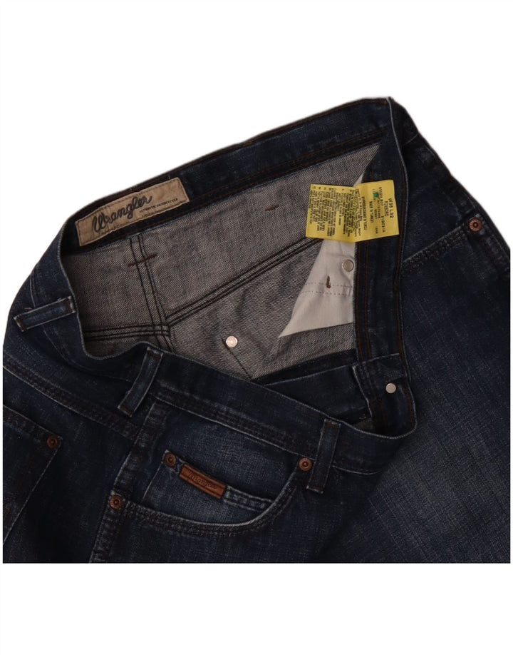 Мужские прямые джинсы WRANGLER Roxboro W36 L32, синий хлопок