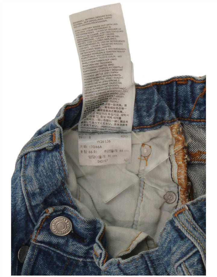 Женские прямые джинсы Levi's 501 W26 L31 синие, хлопок