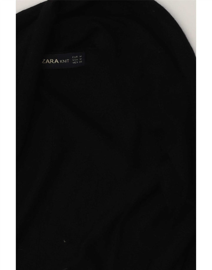 Женский открытый кардиган Zara UK 12, средний черный