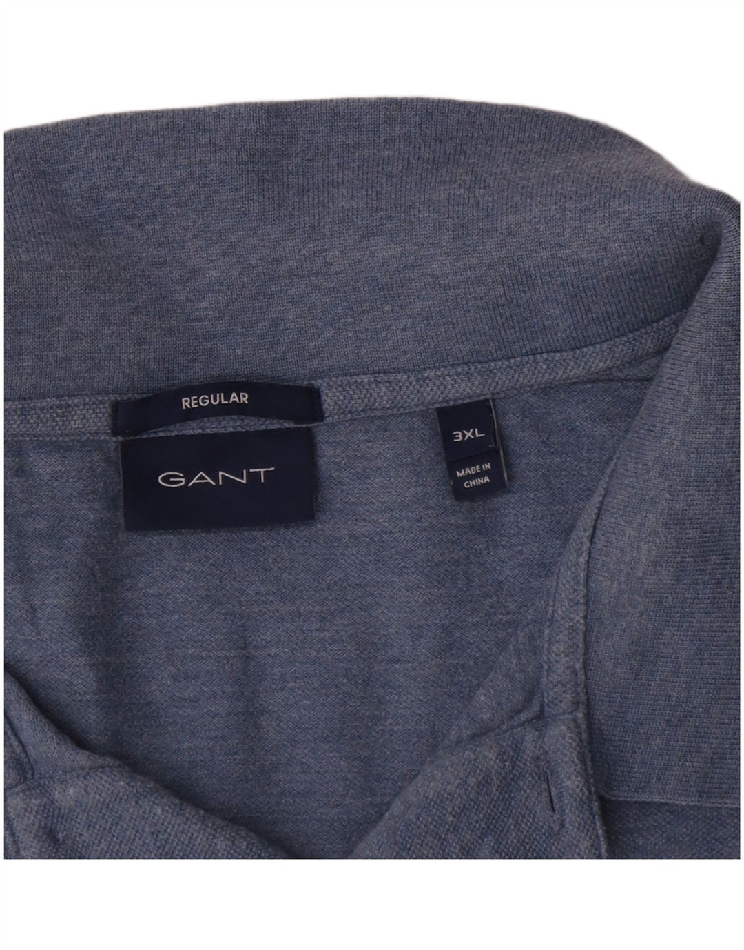 Мужская рубашка поло Gant Regular 3XL, синяя, хлопок