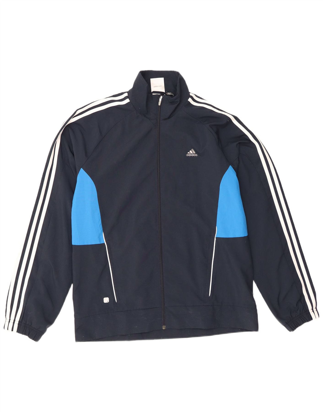 Мужской спортивный костюм Adidas Climalite, верхняя куртка, средний темно-синий, цветной блок