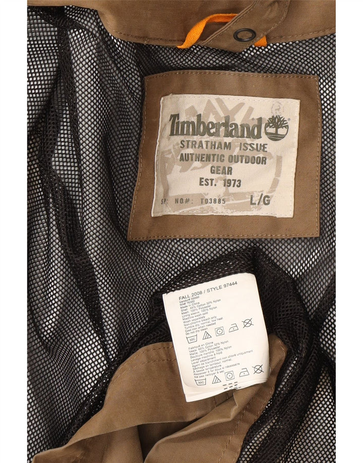 Мужская куртка Timberland Utility UK 40, большая, бежевый, хлопок